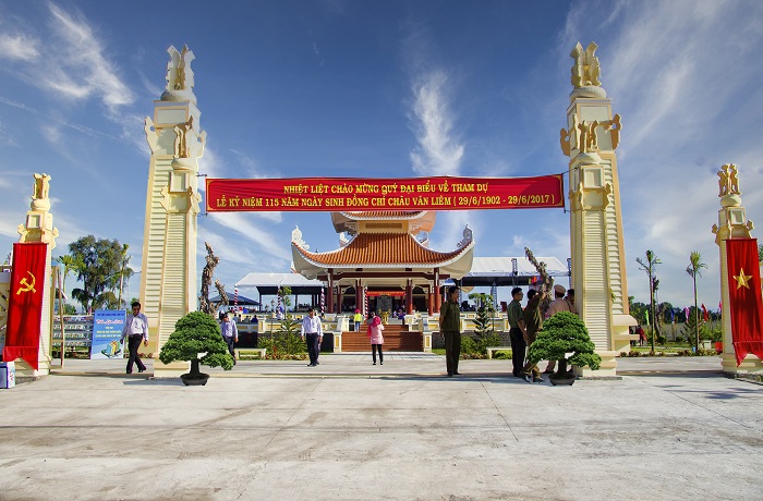Đền thờ Châu Văn Liêm tại xã Thới Thạnh, huyện Thới Lai, TP Cần Thơ. Ảnh: Lê Phú.