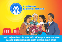 Tuyên truyền kỷ niệm 60 năm Ngày dân số Việt Nam (26/12/1961 - 26/12/2021)