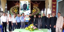 Thăm, chúc mừng kỷ niệm 86 năm Ngày Khai sáng đạo Phật giáo Hòa Hảo