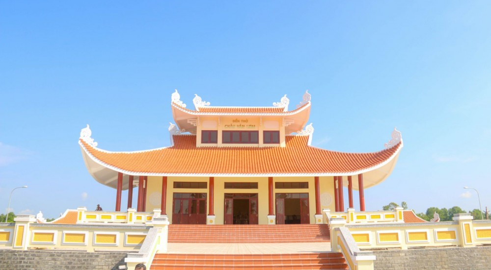 Đền thờ Châu Văn Liêm tại huyện Thới Lai. Ảnh: Duy Khôi