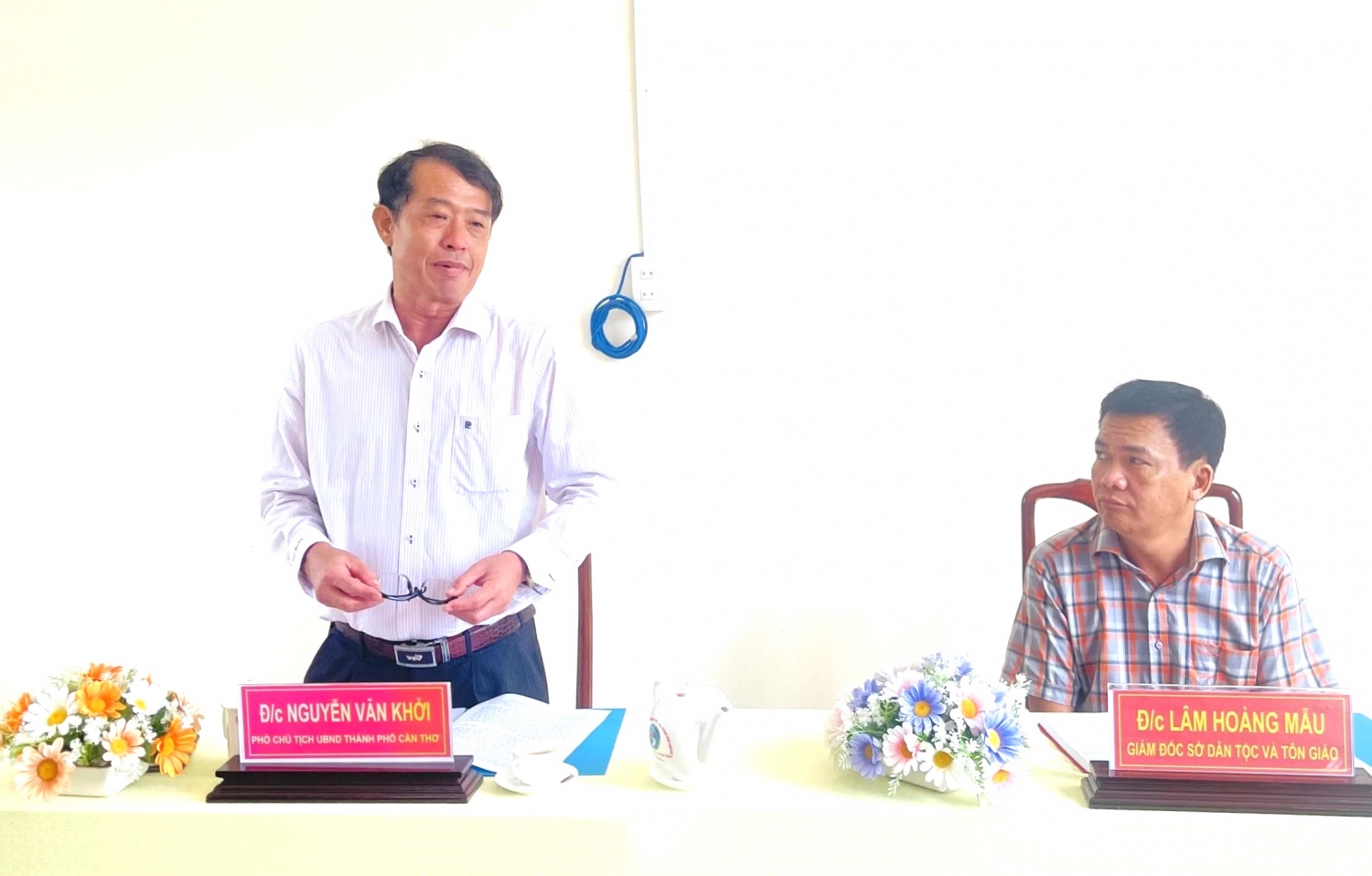 Lãnh đạo UBND thành phố làm việc với Sở Dân tộc và Tôn giáo