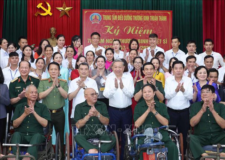 Tổng Bí thư Tô Lâm: Người có công là tài sản quý, là biểu tượng của ý chí, nghị lực Việt Nam